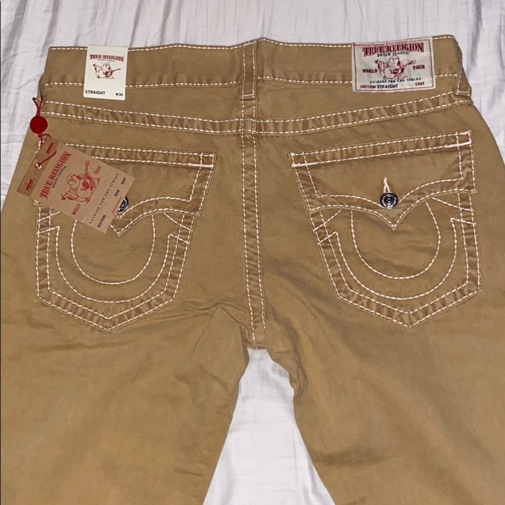 TRUE RELIGION new mustard colored jeans size: 36